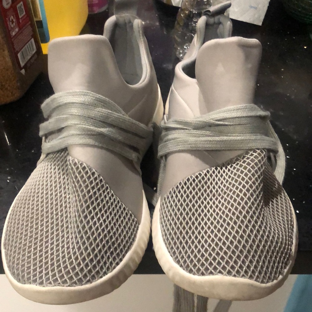 Torrid gray nylon mesh jogger sneakers wide width